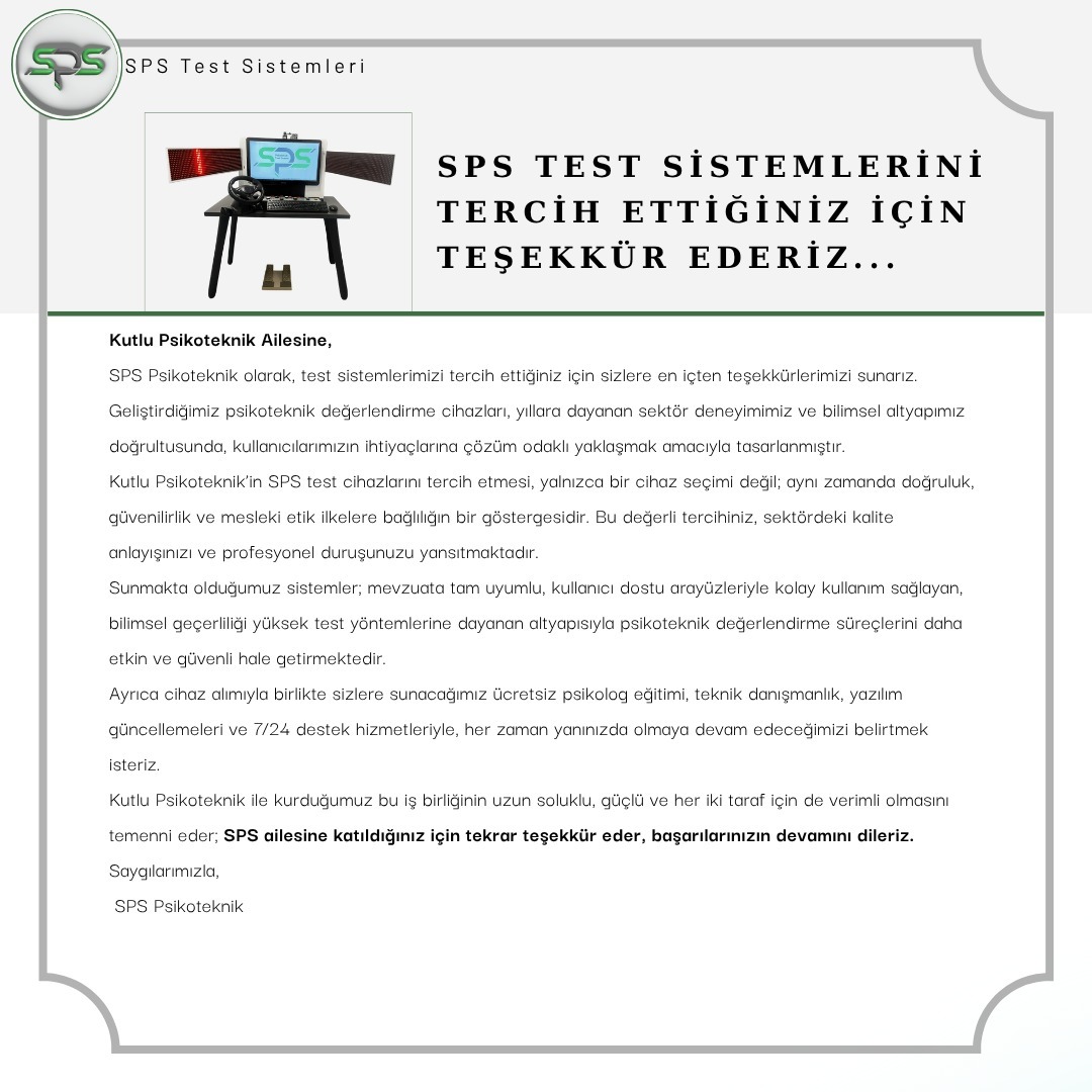 Sps Psikoteknik İçerik